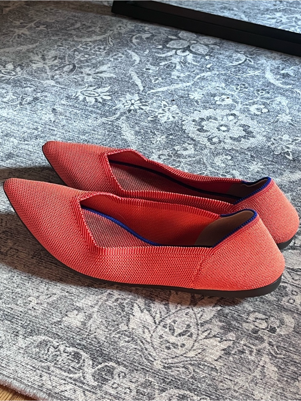 Rothy's The Point Flats in Coral/Orange - Picture 3 of 14